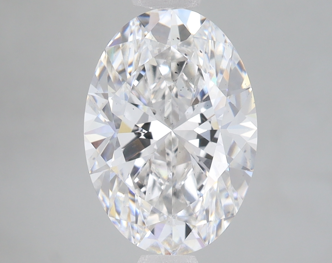 Lab Grown 3.02 Carat, E Colour, <br/>SI1 Clarity OVAL Diamond