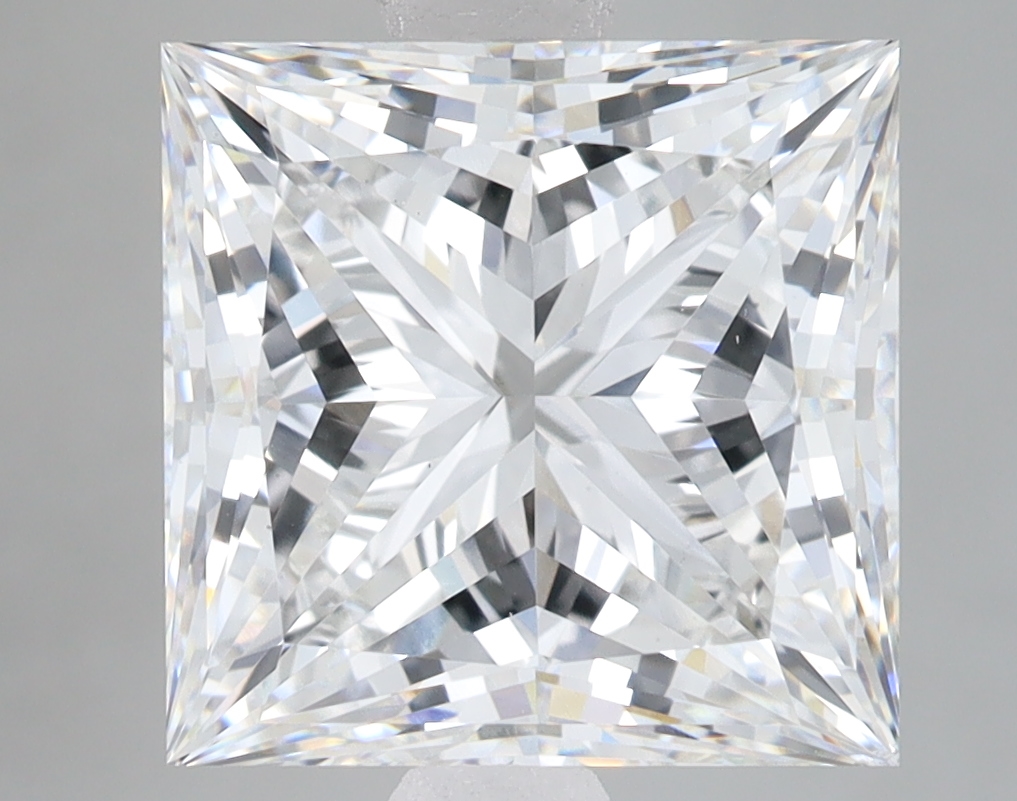Lab Grown 6.04 Carat, E Colour, <br/>VS1 Clarity PRINCESS Diamond