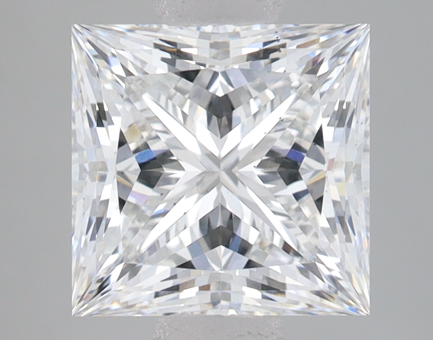 Lab Grown 2.8 Carat, E Colour, <br/>VS2 Clarity PRINCESS Diamond