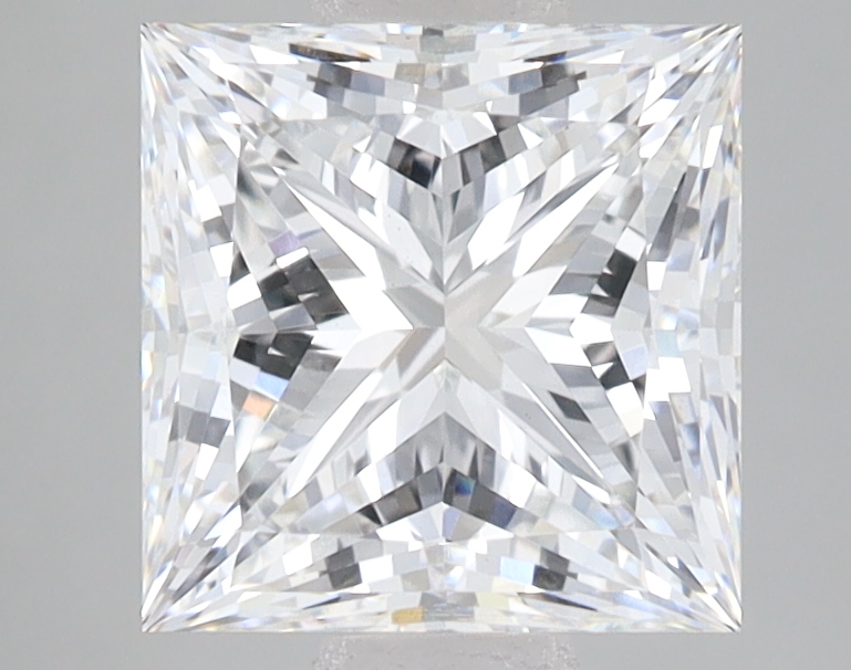 Lab Grown 2.74 Carat, E Colour, <br/>VS1 Clarity PRINCESS Diamond
