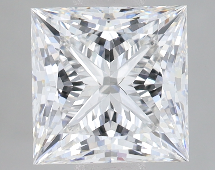 Lab Grown 2.08 Carat, E Colour, <br/>VS1 Clarity PRINCESS Diamond