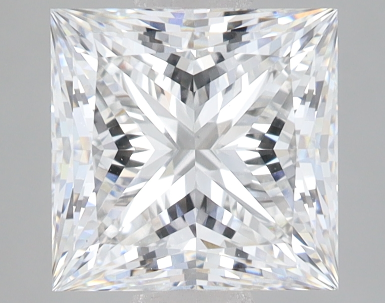 Lab Grown 2.71 Carat, E Colour, <br/>VS2 Clarity PRINCESS Diamond