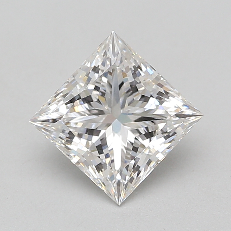 Lab Grown 2.76 Carat, E Colour, <br/>VS1 Clarity PRINCESS Diamond