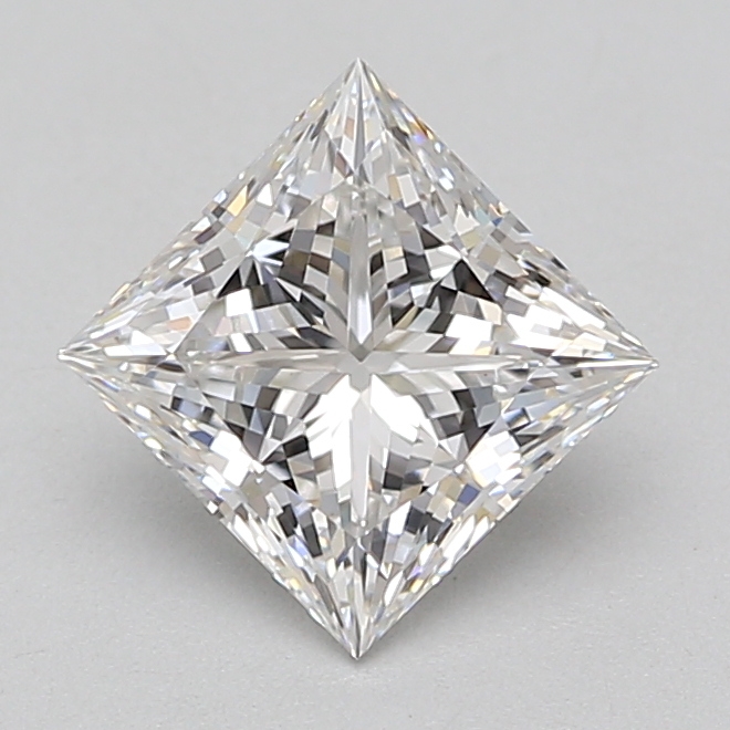 Lab Grown 2.09 Carat, E Colour, <br/>VS1 Clarity PRINCESS Diamond