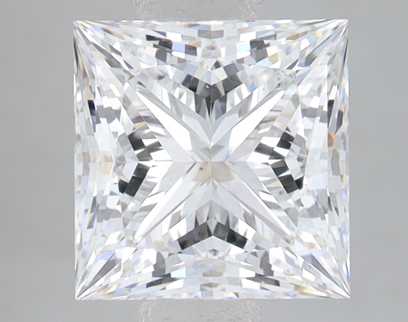 Lab Grown 2.58 Carat, E Colour, <br/>VS1 Clarity PRINCESS Diamond