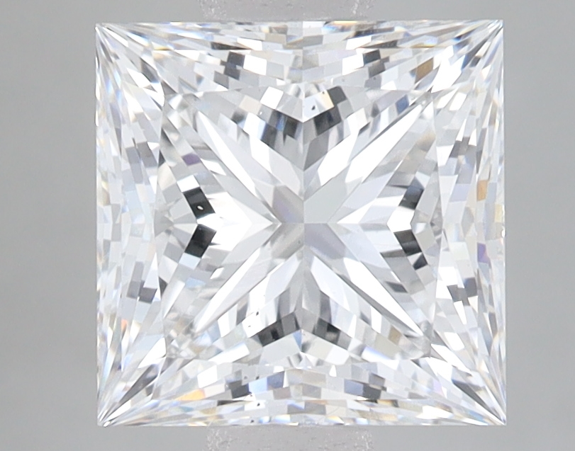 Lab Grown 3.07 Carat, E Colour, <br/>VS2 Clarity PRINCESS Diamond