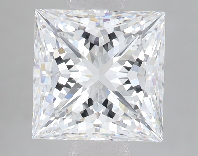 Lab Grown 2.59 Carat, E Colour, <br/>VS2 Clarity PRINCESS Diamond