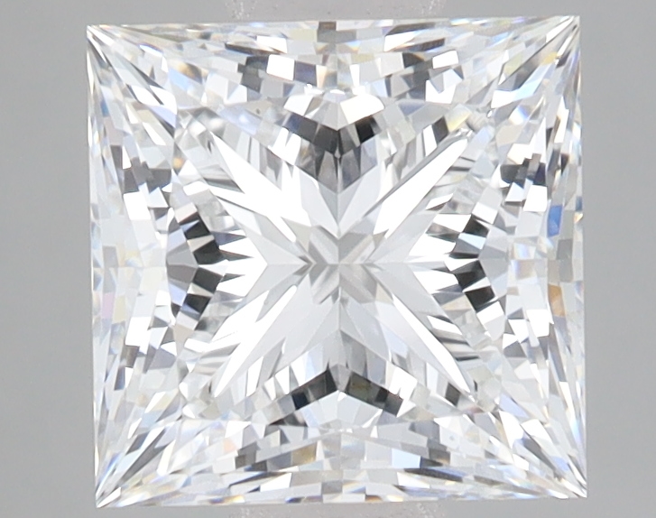 Lab Grown 2.64 Carat, E Colour, <br/>VS1 Clarity PRINCESS Diamond