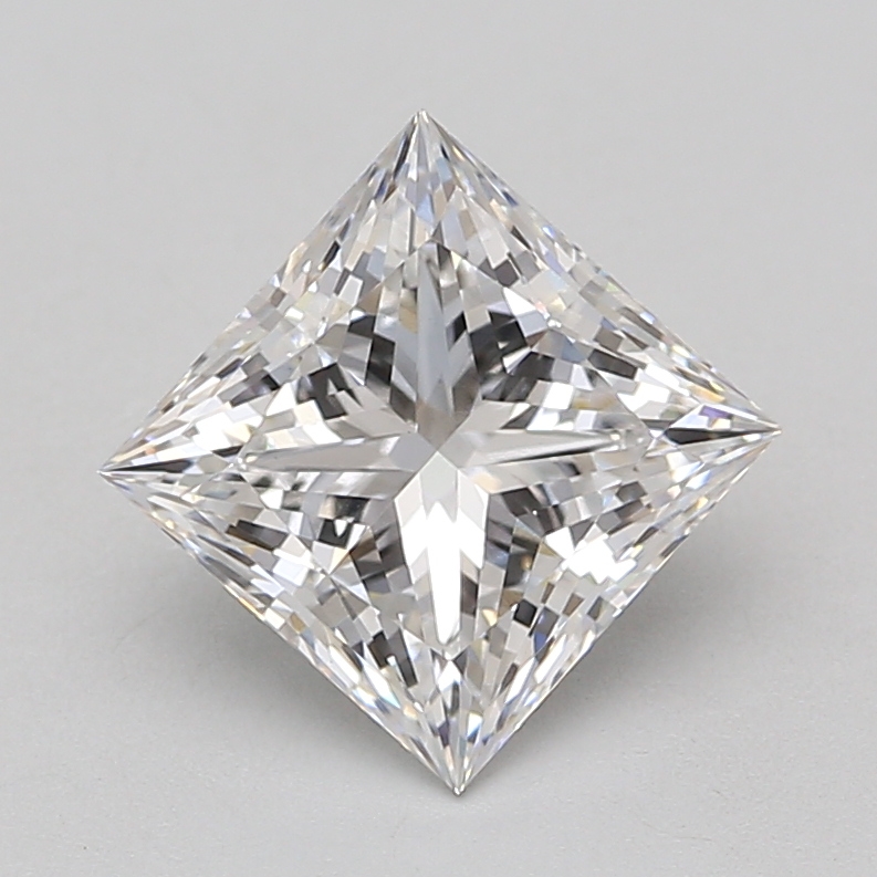 Lab Grown 3.09 Carat, E Colour, <br/>VS1 Clarity PRINCESS Diamond