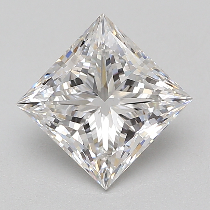 Lab Grown 3.08 Carat, E Colour, <br/>VS1 Clarity PRINCESS Diamond