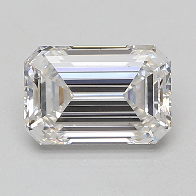 Lab Grown 2.1 Carat, D Colour, <br/>VS2 Clarity EMERALD Diamond