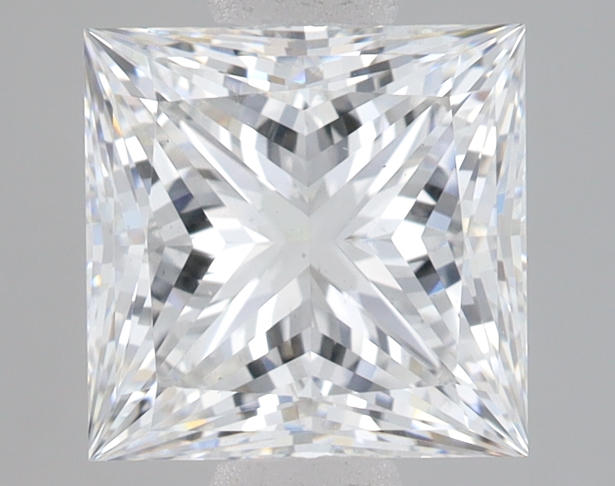 Lab Grown 3.16 Carat, E Colour, <br/>VS1 Clarity PRINCESS Diamond
