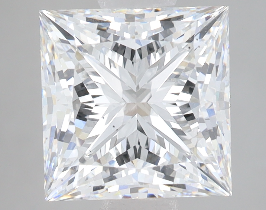 Lab Grown 4.05 Carat, E Colour, <br/>VS2 Clarity PRINCESS Diamond