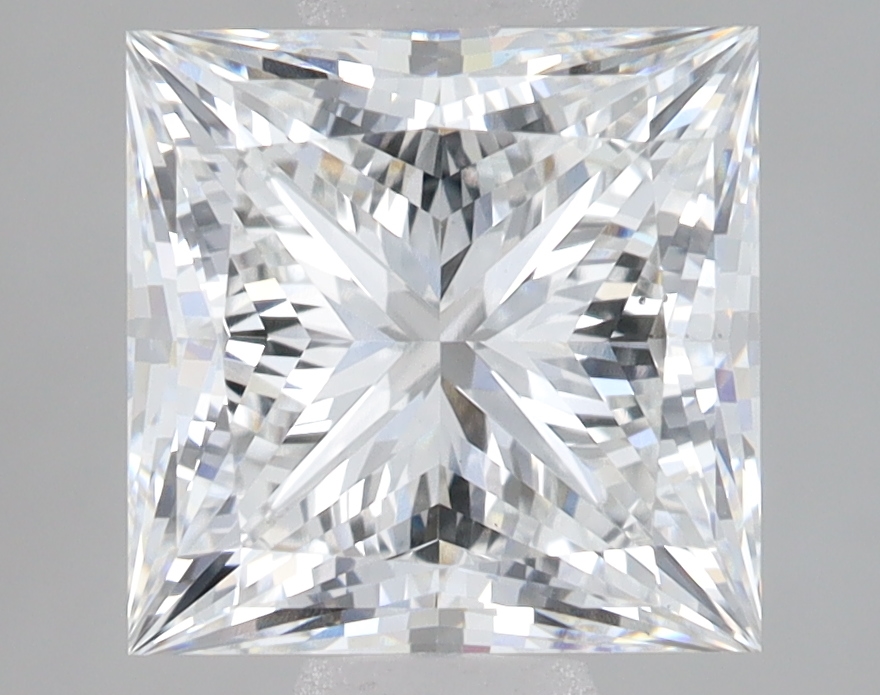 Lab Grown 3.04 Carat, E Colour, <br/>VS1 Clarity PRINCESS Diamond