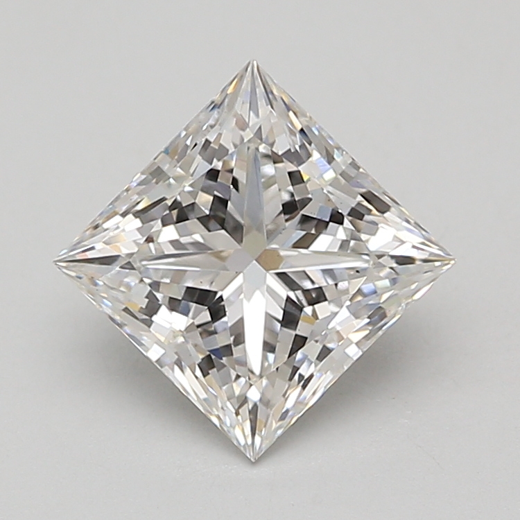 Lab Grown 2.61 Carat, E Colour, <br/>VS2 Clarity PRINCESS Diamond