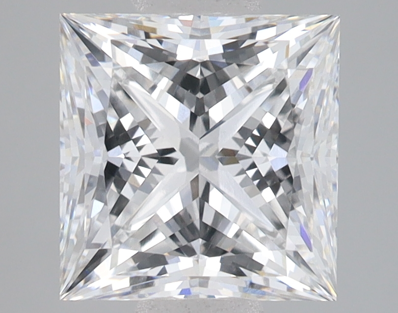 Lab Grown 3.08 Carat, E Colour, <br/>VS1 Clarity PRINCESS Diamond