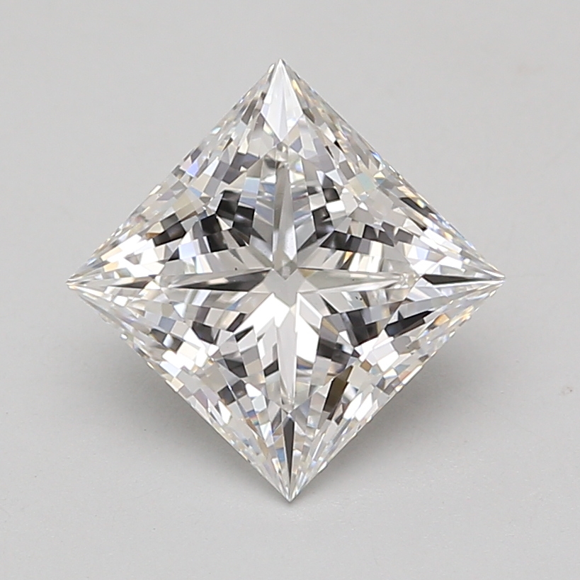 Lab Grown 3.09 Carat, E Colour, <br/>VS1 Clarity PRINCESS Diamond