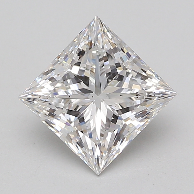 Lab Grown 3.09 Carat, D Colour, <br/>SI1 Clarity PRINCESS Diamond