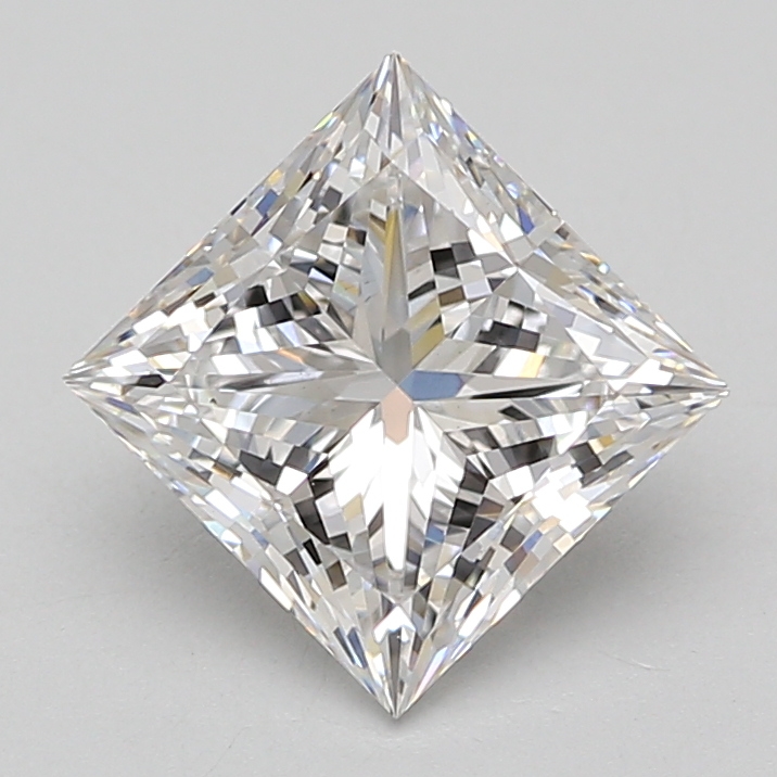 Lab Grown 3.1 Carat, E Colour, <br/>VS1 Clarity PRINCESS Diamond