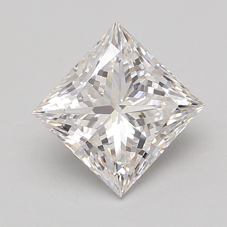 Lab Grown 3.1 Carat, E Colour, <br/>VS1 Clarity PRINCESS Diamond