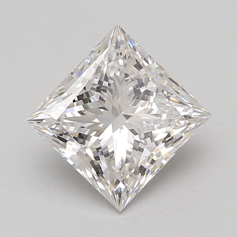 Lab Grown 3.06 Carat, E Colour, <br/>VS1 Clarity PRINCESS Diamond