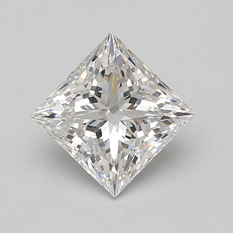 Lab Grown 2.09 Carat, E Colour, <br/>VS1 Clarity PRINCESS Diamond
