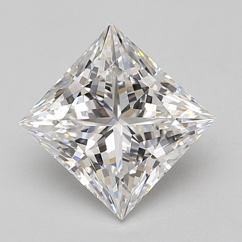 Lab Grown 3.34 Carat, E Colour, <br/>VS1 Clarity PRINCESS Diamond