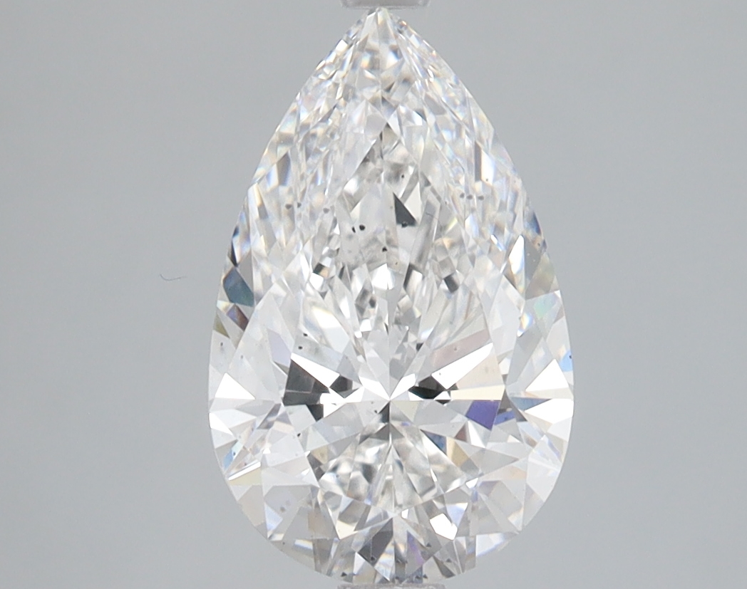 Lab Grown 2.07 Carat, E Colour, <br/>SI1 Clarity PEAR Diamond