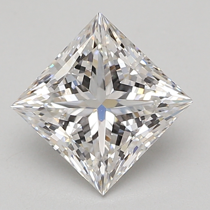 Lab Grown 2.85 Carat, E Colour, <br/>VS1 Clarity PRINCESS Diamond