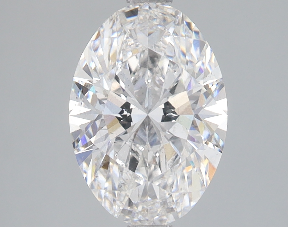Lab Grown 2.04 Carat, E Colour, <br/>SI1 Clarity OVAL Diamond