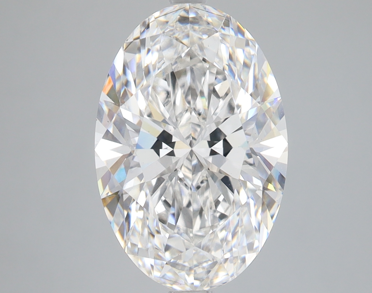 Lab Grown 4 Carat, E Colour, <br/>SI1 Clarity OVAL Diamond