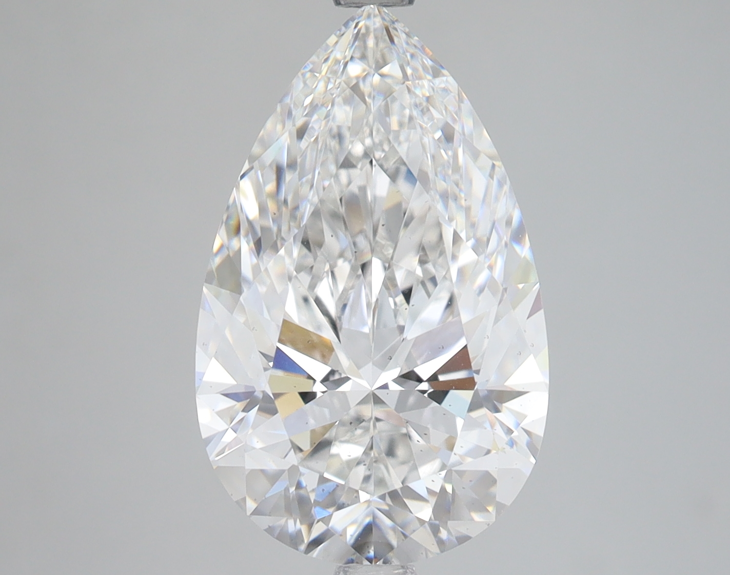 Lab Grown 5.08 Carat, E Colour, <br/>SI1 Clarity PEAR Diamond