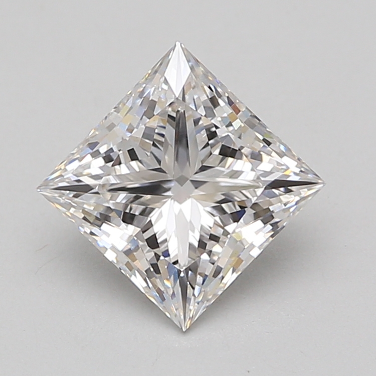 Lab Grown 2.55 Carat, E Colour, <br/>VS1 Clarity PRINCESS Diamond