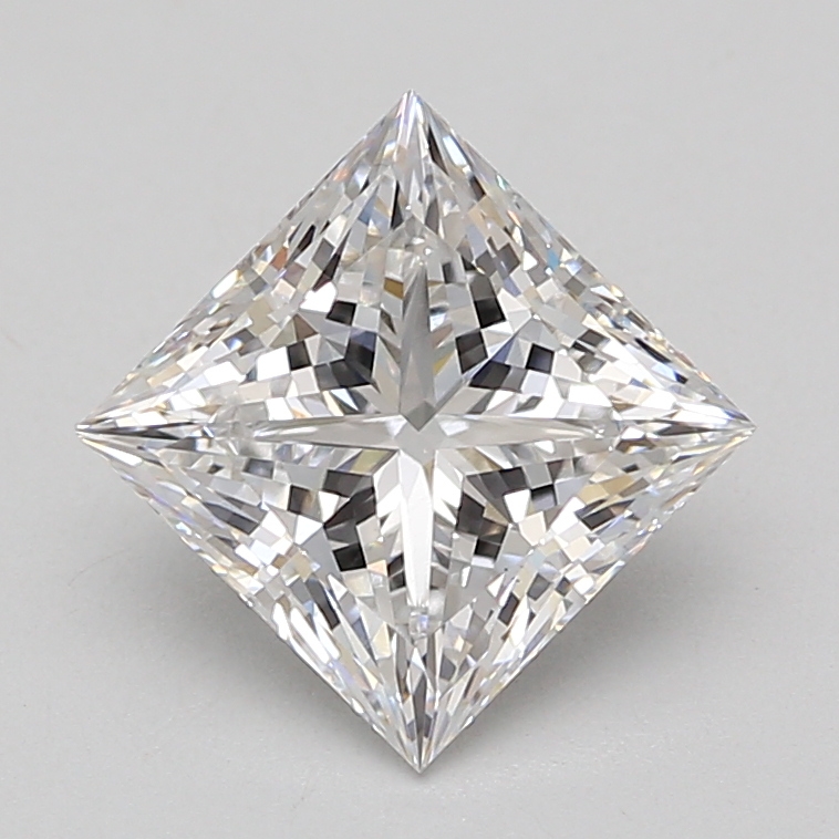 Lab Grown 3.08 Carat, D Colour, <br/>VS1 Clarity PRINCESS Diamond