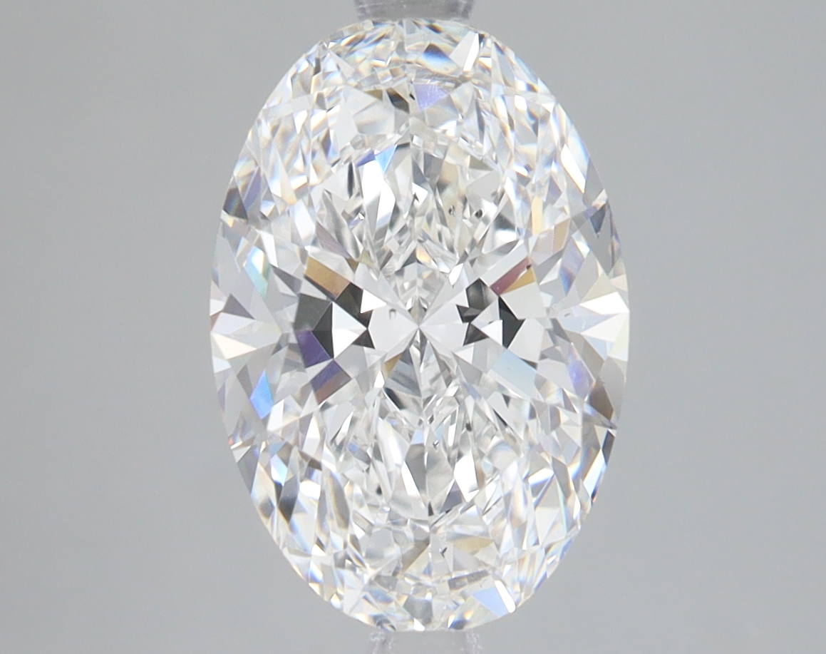 Lab Grown 3.1 Carat, E Colour, <br/>SI1 Clarity OVAL Diamond
