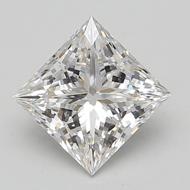 Lab Grown 2.08 Carat, E Colour, <br/>VS1 Clarity PRINCESS Diamond