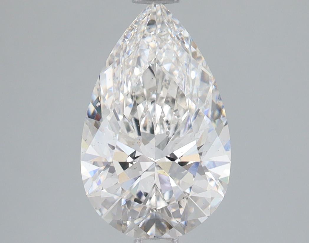 Lab Grown 2.01 Carat, E Colour, <br/>SI1 Clarity PEAR Diamond