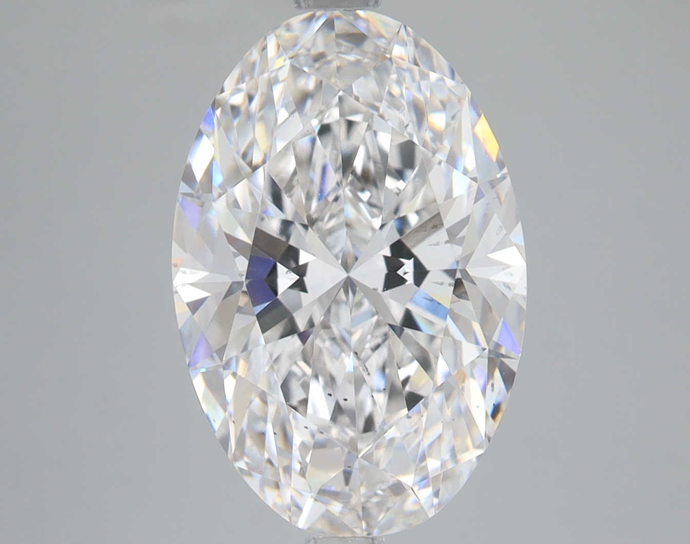Lab Grown 5.07 Carat, E Colour, <br/>SI1 Clarity OVAL Diamond
