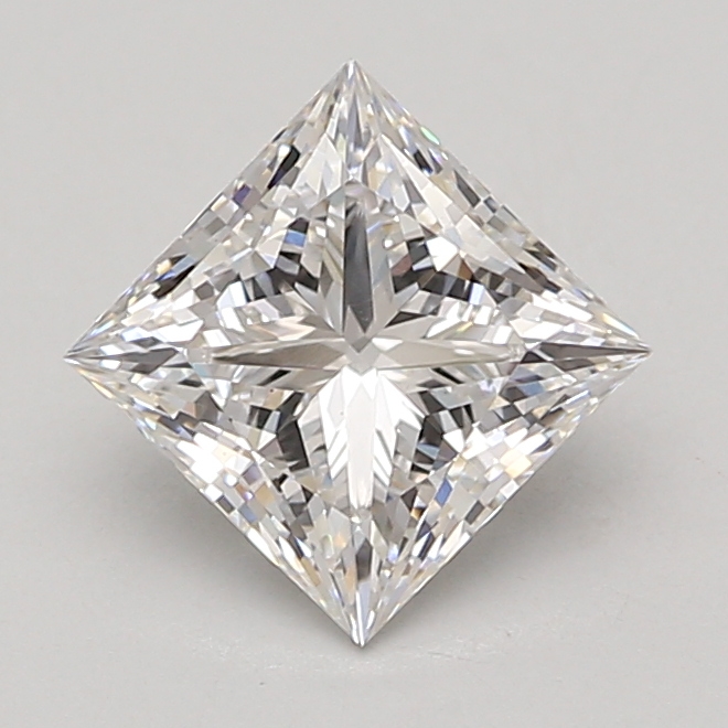 Lab Grown 2.08 Carat, E Colour, <br/>VS1 Clarity PRINCESS Diamond