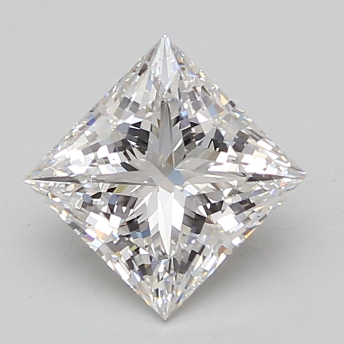 Lab Grown 2.55 Carat, E Colour, <br/>VS2 Clarity PRINCESS Diamond