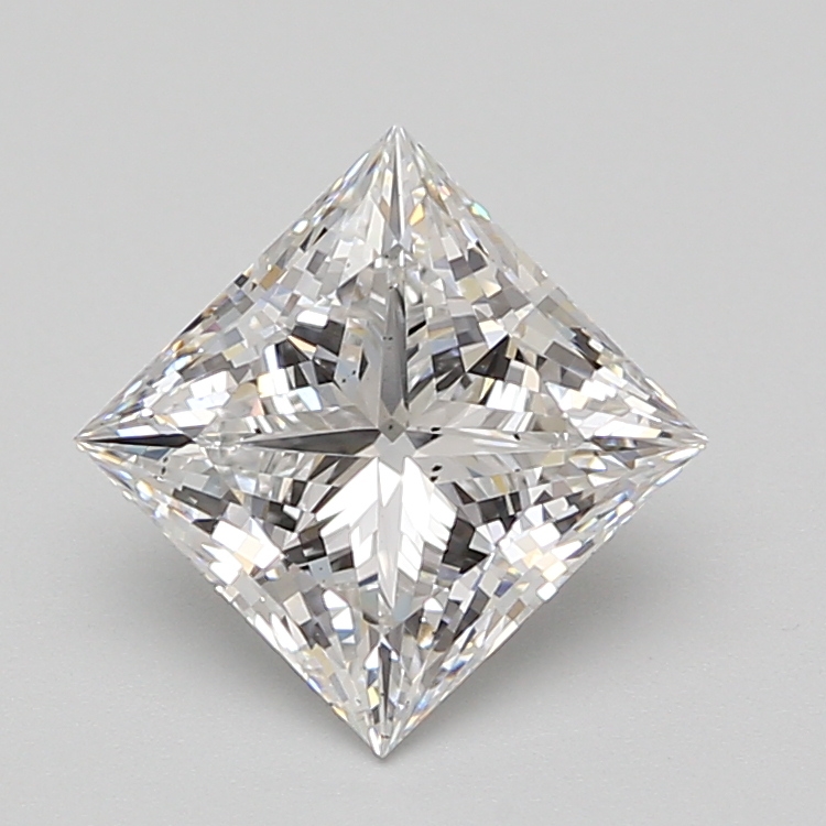 Lab Grown 2.51 Carat, E Colour, <br/>VS2 Clarity PRINCESS Diamond