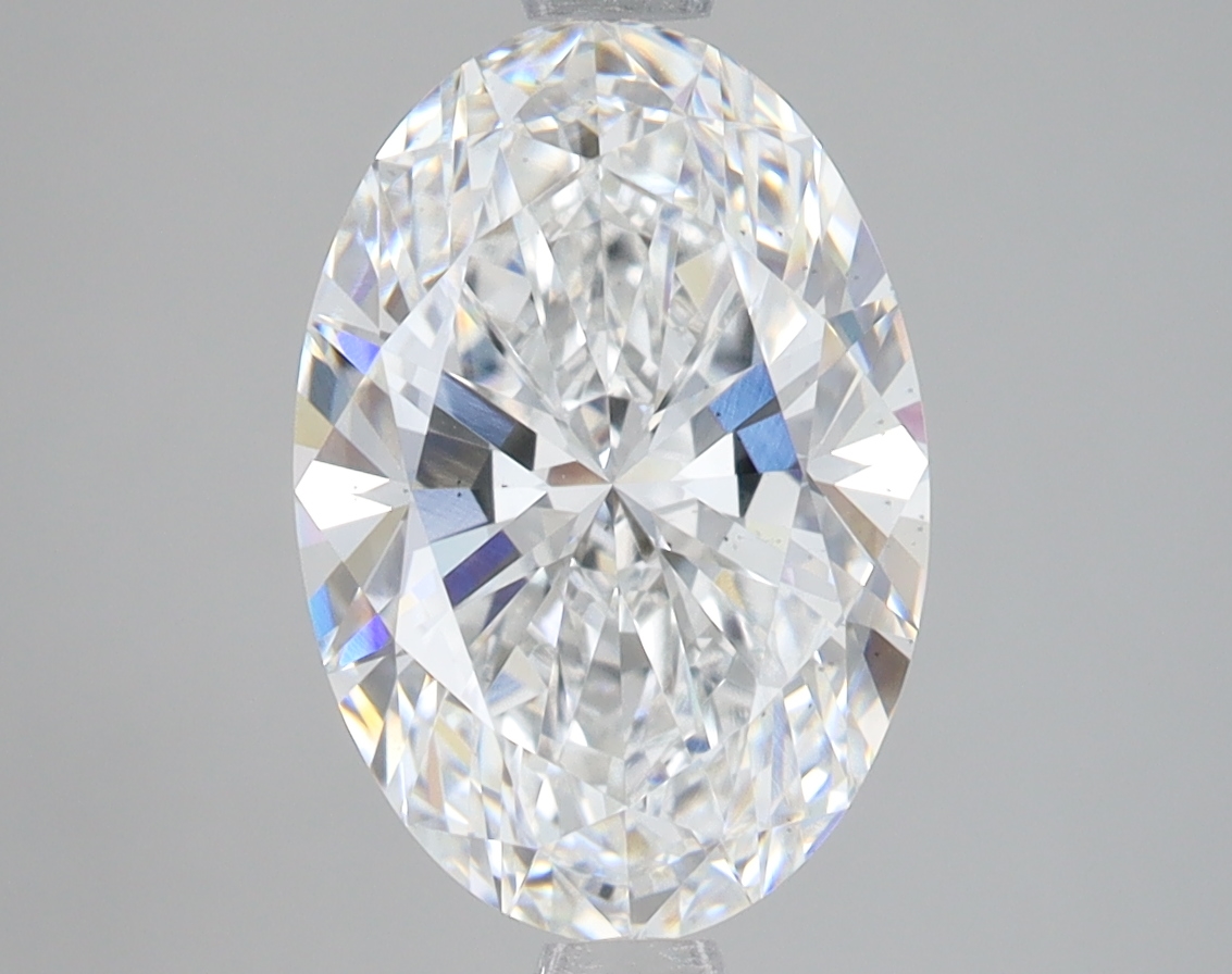 Lab Grown 3.02 Carat, E Colour, <br/>VS2 Clarity OVAL Diamond