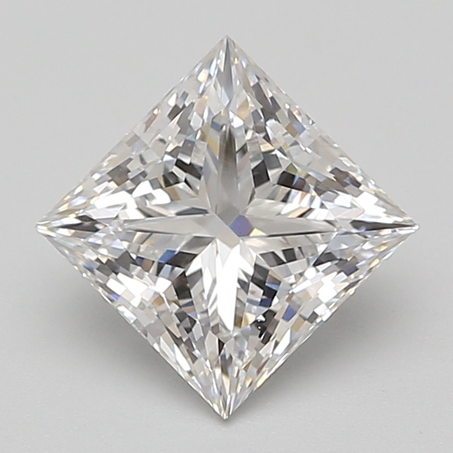 Lab Grown 2.37 Carat, E Colour, <br/>VS1 Clarity PRINCESS Diamond