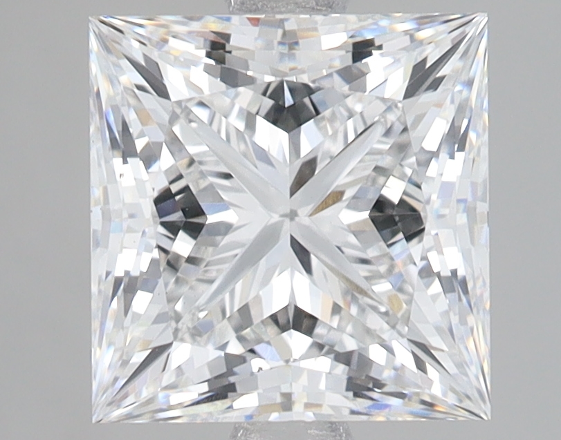 Lab Grown 3.1 Carat, E Colour, <br/>VS1 Clarity PRINCESS Diamond