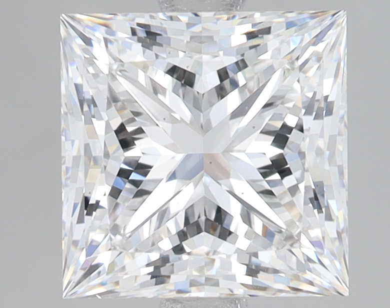 Lab Grown 3.09 Carat, E Colour, <br/>VS2 Clarity PRINCESS Diamond