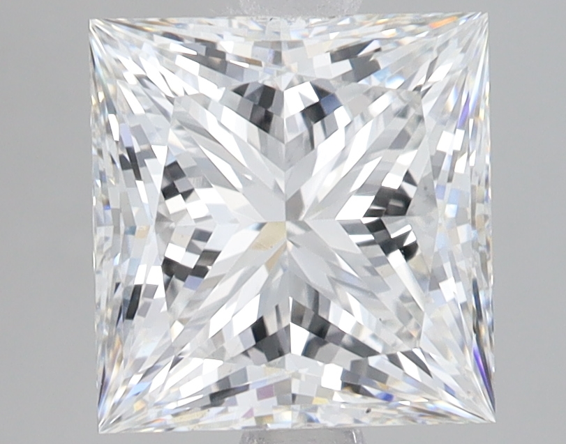 Lab Grown 3.09 Carat, E Colour, <br/>VS1 Clarity PRINCESS Diamond
