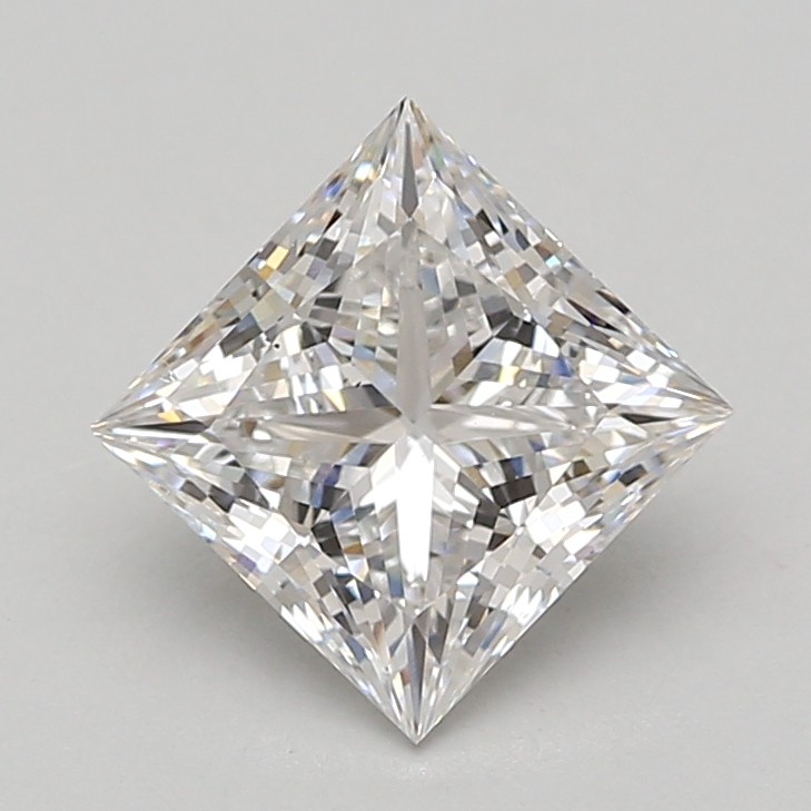Lab Grown 2.54 Carat, E Colour, <br/>VS2 Clarity PRINCESS Diamond