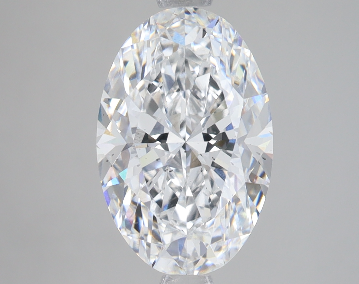 Lab Grown 3.02 Carat, E Colour, <br/>SI1 Clarity OVAL Diamond