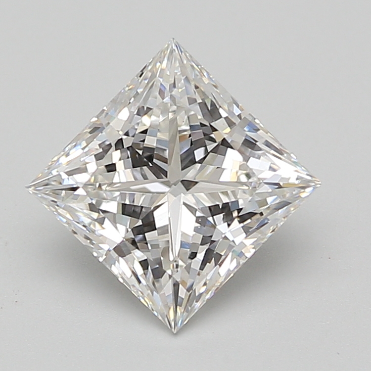 Lab Grown 2.76 Carat, E Colour, <br/>VS1 Clarity PRINCESS Diamond