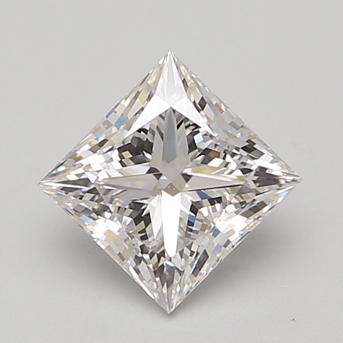 Lab Grown 2.03 Carat, E Colour, <br/>VS1 Clarity PRINCESS Diamond